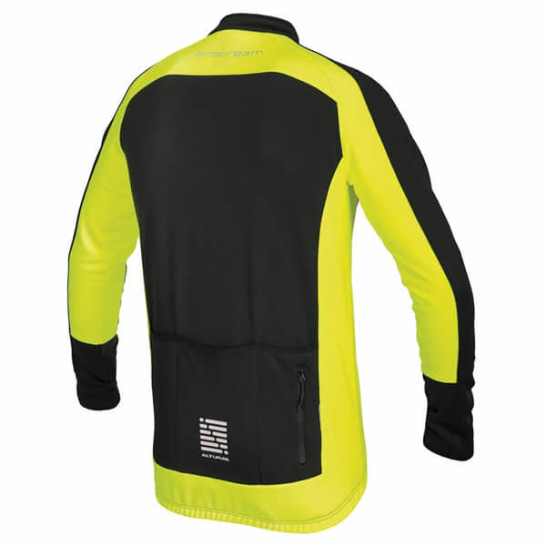 Black / Yellow Altura Long Sleeve Jersey Rear View Black / Yellow Altura Long Sleeve Jersey Rear View