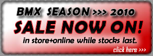 bmx bike sale - 10% off all 2009 bikes